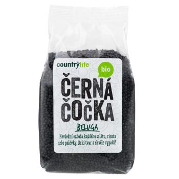 COUNTRY LIFE Šošovica čierna beluga 500 g BIO