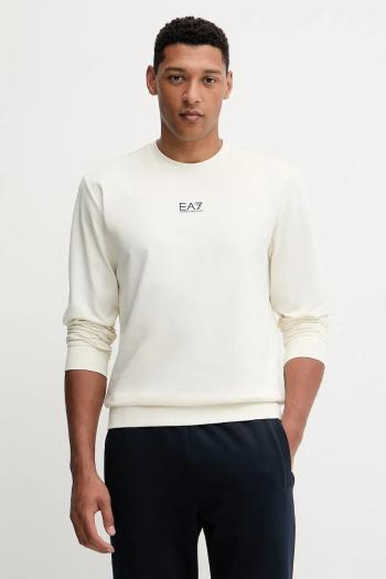 Bavlnená mikina EA7 Emporio Armani čierna farba, jednofarebná, PJVRZ.8NPM30