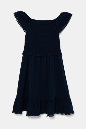 Dievčenské šaty Guess tmavomodrá farba, mini, áčkový strih, J5GK04 WG5S2
