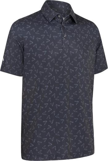 Callaway All-Over Large Chev Printed Mens Caviar 3XL Polo košeľa