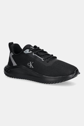 Tenisky Calvin Klein Jeans EVA RUNNER L-UP MIX MESH LOGO CK čierna farba, YW0YW01851
