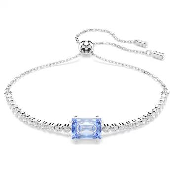 Swarovski Blyštivý náramok s modrým zirkónom Matrix 5693412
