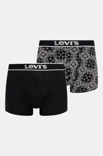 Boxerky Levi's 2-pak pánske, čierna farba, 37149-1030