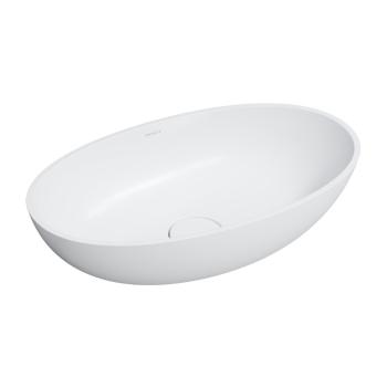 OMNIRES - SHELL M+ umývadlo na dosku, 60 x 35 cm biela mat /BM/ SHELLUNBM