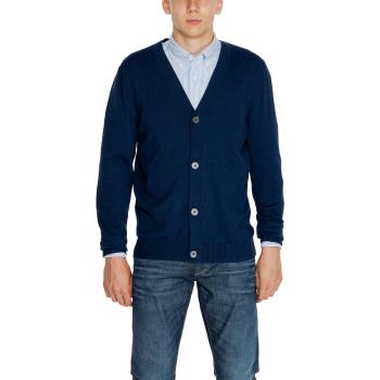 Jack & Jones  JJEEMIL KNIT BUTTON CARDIGAN NOOS 12257492  Vesty bez rukávov/Cardigany Modrá