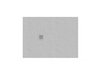 Sprchová vanička obdĺžniková Ravak Slate Pro 100x80 cm liaty mramor smoke grey XA03A43O010