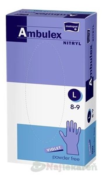 Ambulex Nitryl rukavice nepudrové violet 100 ks