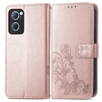 ART Peňaženkový kryt Oppo Reno7 5G FLOWERS svetloružový