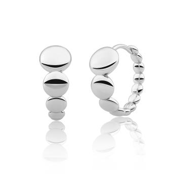 Sparkling Jewels Originálne strieborné kruhy EAS33
