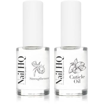 Nail HQ Strengthener & Cuticle Oil Duo sada na nechty a nechtovú kožičku