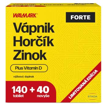 WALMARK Vápnik Horčík Zinok Forte 140 + 40 tabliet NAVYŠE