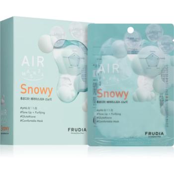 Frudia AIR Snowy plátenná maska pre zjednotenie farebného tónu pleti 10x25 ml