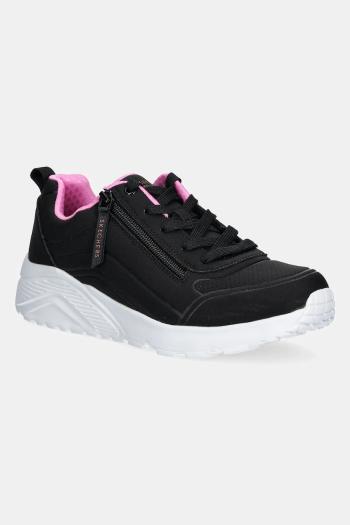 Detské tenisky Skechers UNO LITE EASY ZIP čierna farba