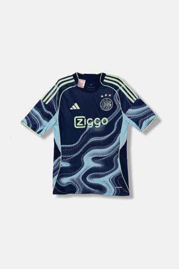 Detské tričko adidas Performance AJAX tmavomodrá farba, vzorované, JI7218