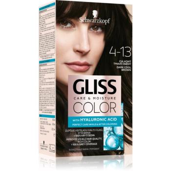 Schwarzkopf Gliss Color permanentná farba na vlasy odtieň 4-13 Dark Cool Brown 1 ks
