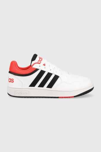 Detské tenisky adidas Originals HOOPS 3. K biela farba
