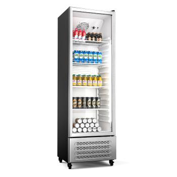 Klarstein GrandCooler chladnička na nápoje, 306 l, LED osvetlenie, s kolieskami, 4 police