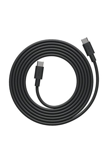 Usb nabíjací kábel Avolt Cable 1, / USB-C to USB-C / 2 m čierna farba