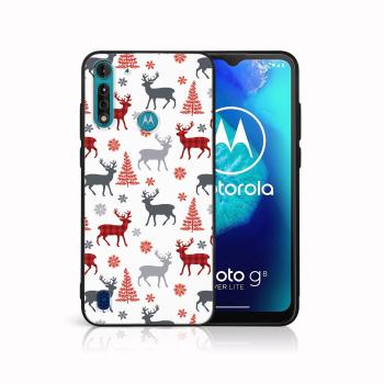 MY ART Kryt s vianočným dizajnom Motorola Moto G8 Power Lite DEER (068)