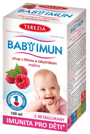 TEREZIA Babyimun sirup s hlivou a rakytníkom príchuť malina 100 ml