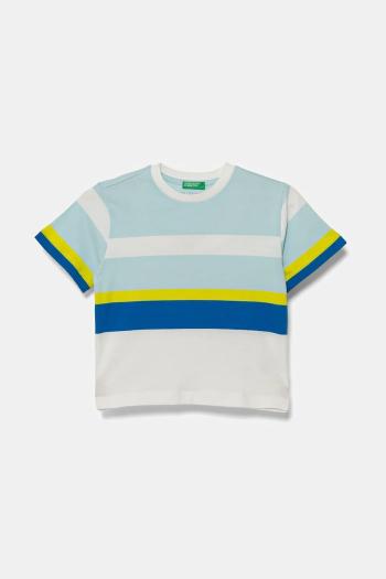 Detské bavlnené tričko United Colors of Benetton vzorované, 3V0HG10JE
