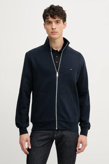 Bavlnená mikina Tommy Hilfiger pánska, tmavomodrá farba, s nášivkou, MW0MW38686