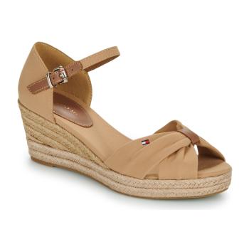 Tommy Hilfiger  BASIC OPEN TOE MID WEDGE  Espadrilky Béžová