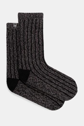 Ponožky Skechers pánske, čierna farba, SK41118