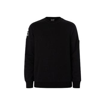 Ea7 Emporio Armani  Visibility Logo Sweatshirt Black  Mikiny Čierna