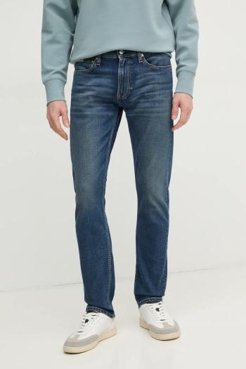 Rifle Calvin Klein Jeans pánske, tmavomodrá farba, J30J326518