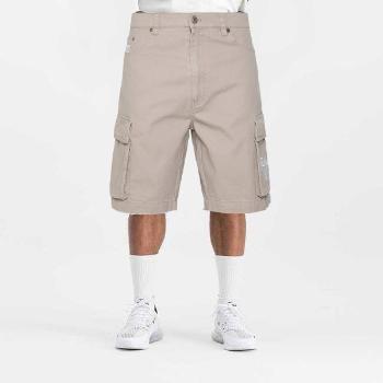 Kraťase Karl Kani Retro Washed Herringbone Cargo Shorts taupe - S