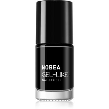 NOBEA Day-to-Day Gel-like Nail Polish lak na nechty s gélovým efektom odtieň Black sapphire #N22 6 ml