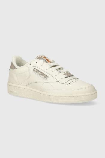 Kožené tenisky Reebok Classic Club C 85 béžová farba, 100074162