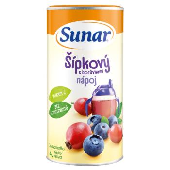 SUNAR Rozpustný nápoj šípkový s čučoriedkami 200 g