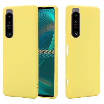 RUBBER Ochranný kryt Sony Xperia 1 IV 5G žltý