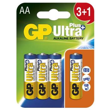 GP AA ULTRA PLUS GP 15AUP, 3+1KS BLISTER, B1721N