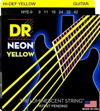 DR Strings NYE-9 Neon Struny pre elektrickú gitaru