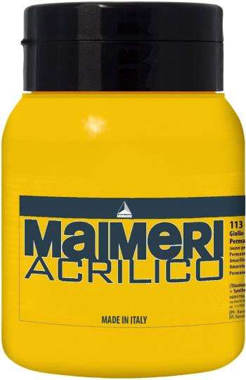 Maimeri Acrilico Akrylová farba Permanent Yellow Medium 113 500 ml 1 ks