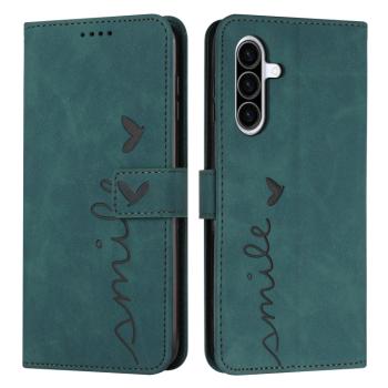 ART SMILE Peňaženkový obal s remienkom pre Samsung Galaxy A36 zelený