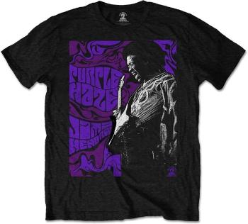 Jimi Hendrix Tričko Purple Haze Unisex Black M