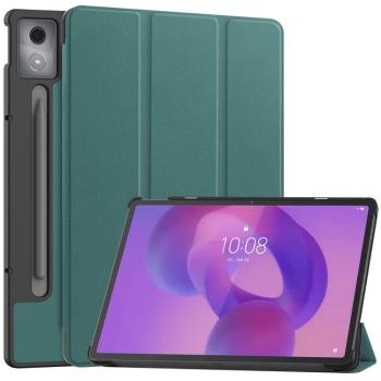 LEATHER Zaklápací kryt pre Lenovo Idea Tab Pro zelený