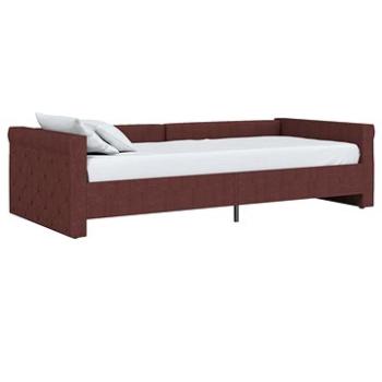 Váľanda s matracom a USB fialová textil 90 × 200 cm, 3080339