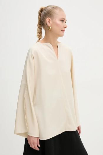 Blúzka By Malene Birger dámska, béžová farba, jednofarebná