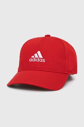 Detská bavlnená šiltovka adidas Performance LK CAP červená farba, s nášivkou, IY5421