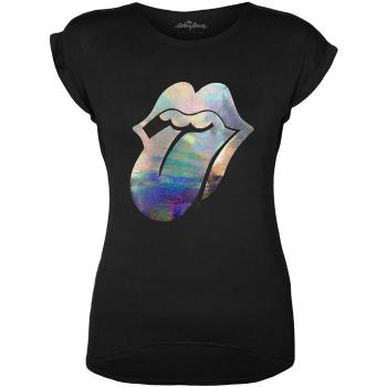 The Rolling Stones tričko Foil Tongue Čierna 4XL