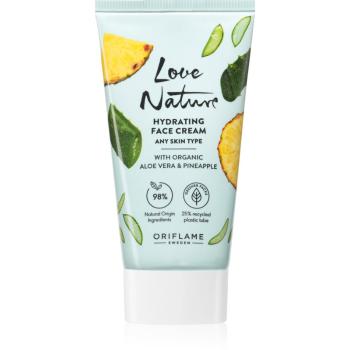 Oriflame Love Nature Organic Aloe Vera & Pineapple hydratačný pleťový krém 50 ml
