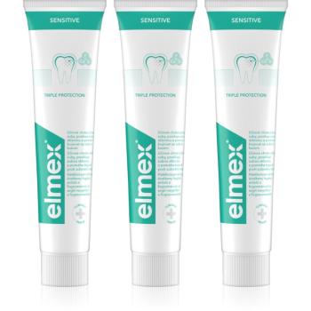 Elmex Sensitive pasta pre citlivé zuby 3x75 ml