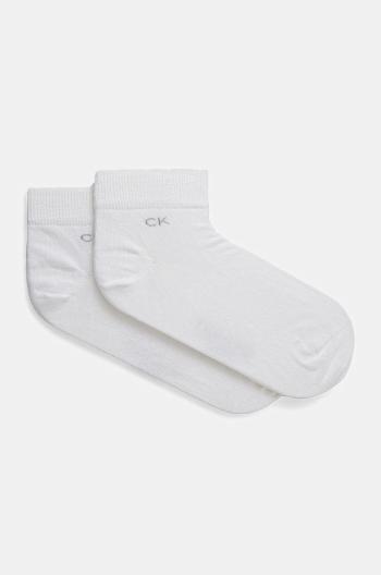 Ponožky Calvin Klein (2-pak) pánske, biela farba, 701218706
