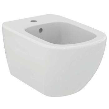 IDEAL STANDARD - Tesi Závesný bidet, 360x530 mm, s prepadom, otvor na batériu, biela T457001