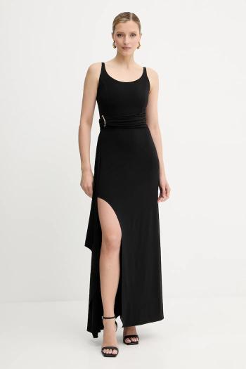Šaty Herve Leger Mila čierna farba, maxi, áčkový strih, RMJ8524949